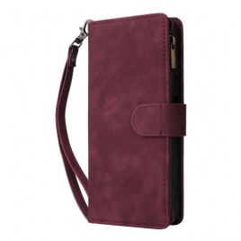 Lærdeksel Folio Deksel Poco C75 Multifunksjonell Lommebok