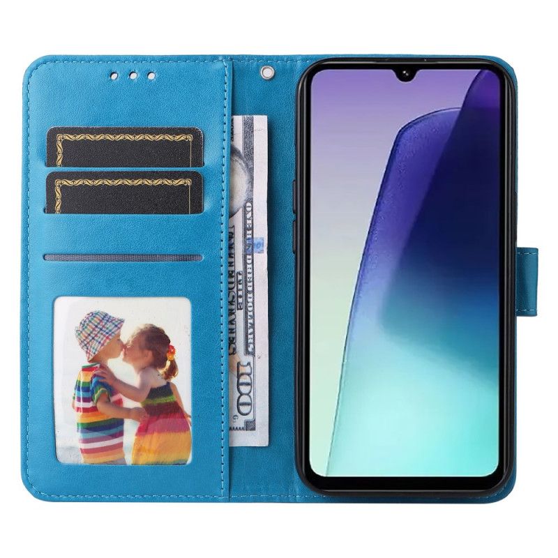 Lærdeksel Folio Deksel Poco C75 Solsikkemønster Med Stropp