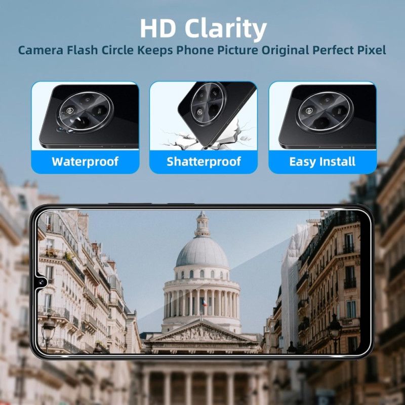 Skjerm- Og Kamerabeskytter I Herdet Glass For Xiaomi Redmi 14c / Poco C75
