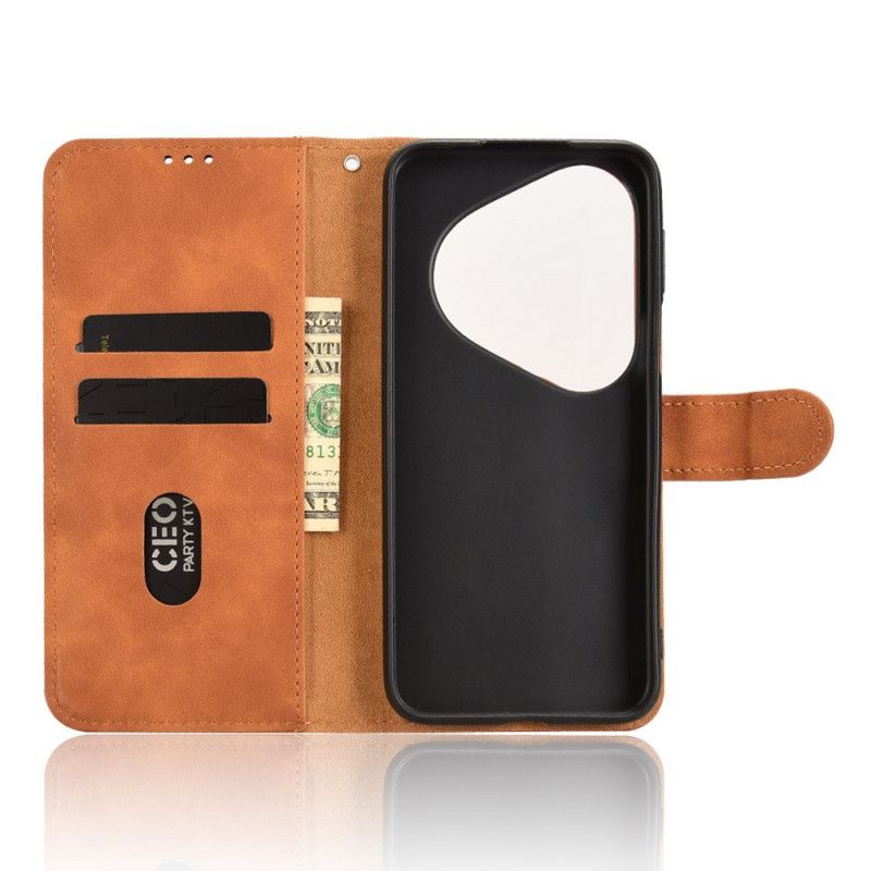 Folio Deksel Huawei Pura 80 Pro Semsket Skinneffekt