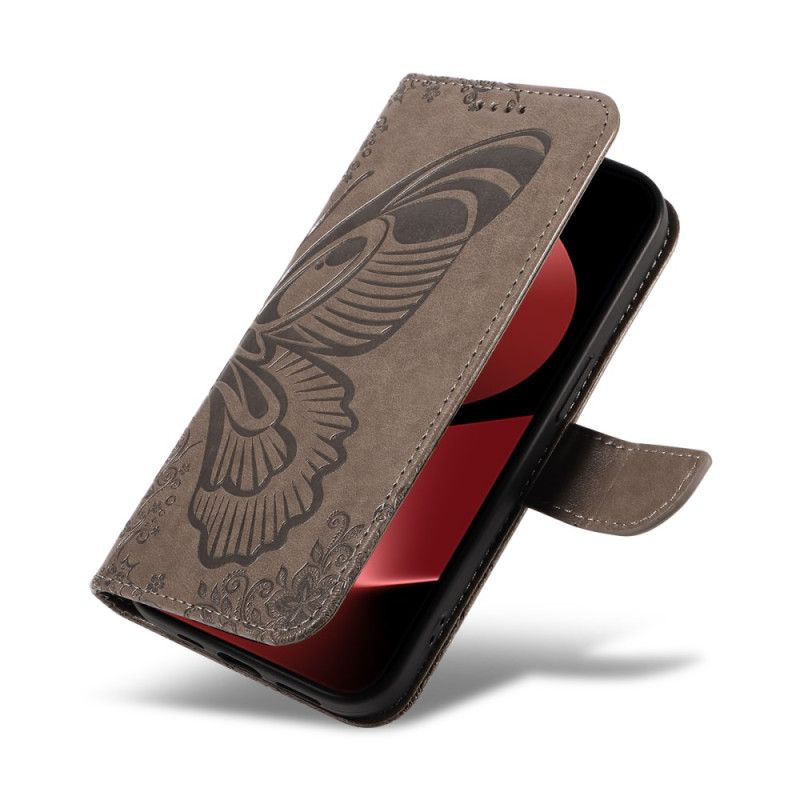 Folio Deksel Til Huawei Pura 80 Pro Grafisk Sommerfugl