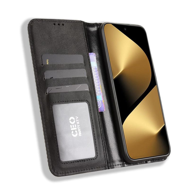 Folio Deksel Til Huawei Pura 80 Pro Vintage Kant