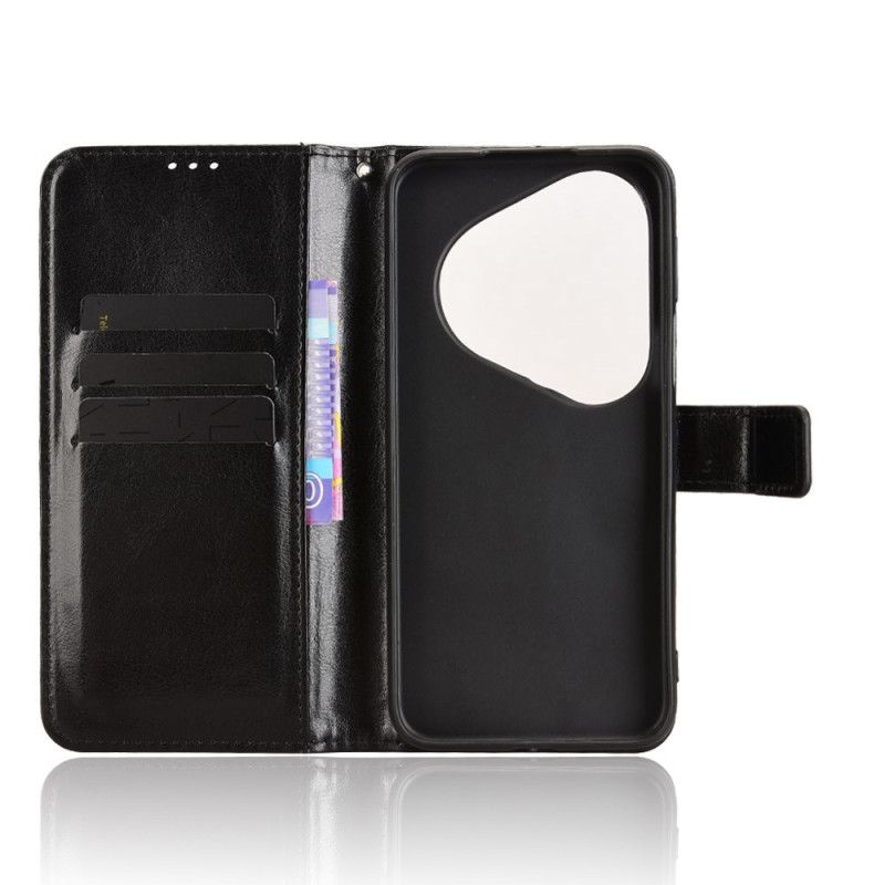 Lærdeksel Folio Deksel Huawei Pura 80 Pro Prangende Kunstskinn