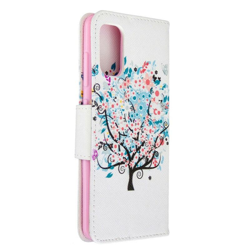 Folio Deksel Til Samsung Galaxy A41 Blomstret Tre