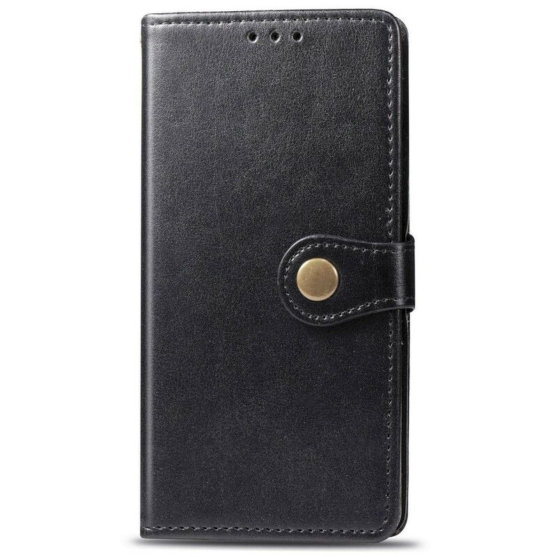 Folio Deksel Til Samsung Galaxy A41 Faux Skinn Og Vintage Lås