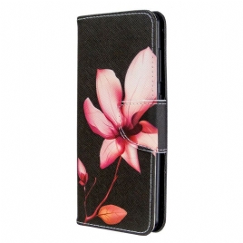 Folio Deksel Til Samsung Galaxy A41 Rosa Blomst