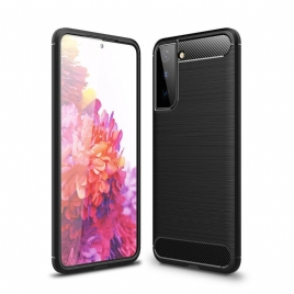 Deksel Til Samsung Galaxy S21 5G Børstet Karbonfiber