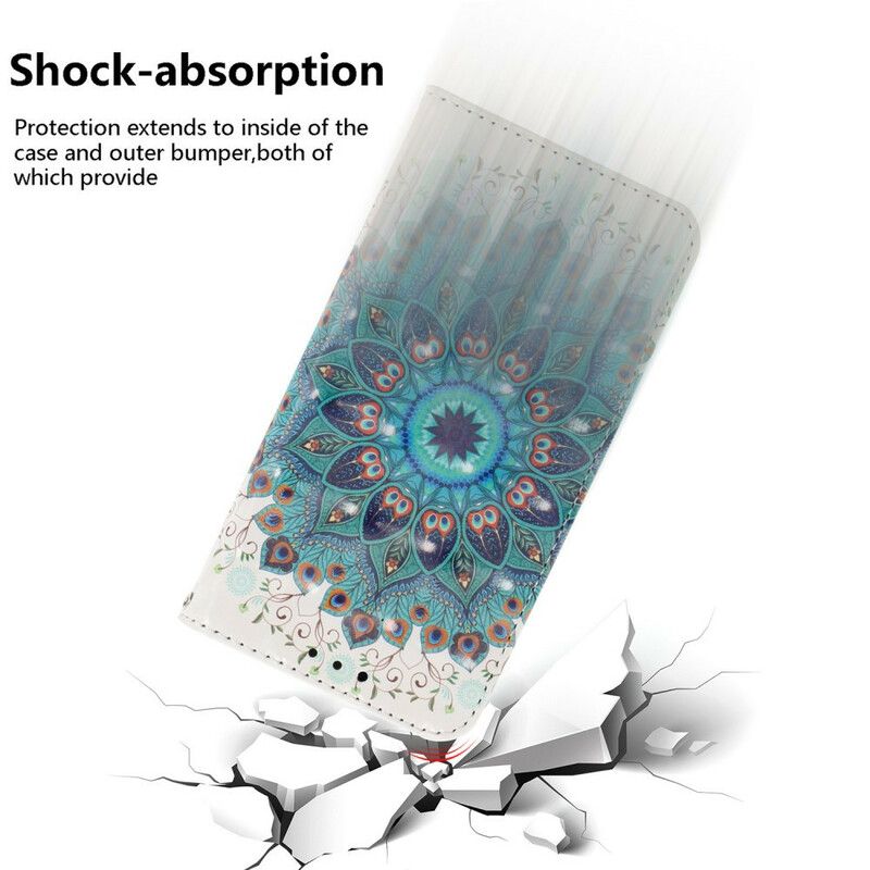 Folio Deksel Til Samsung Galaxy S21 5G Med Kjede Masterful Strappy Mandala