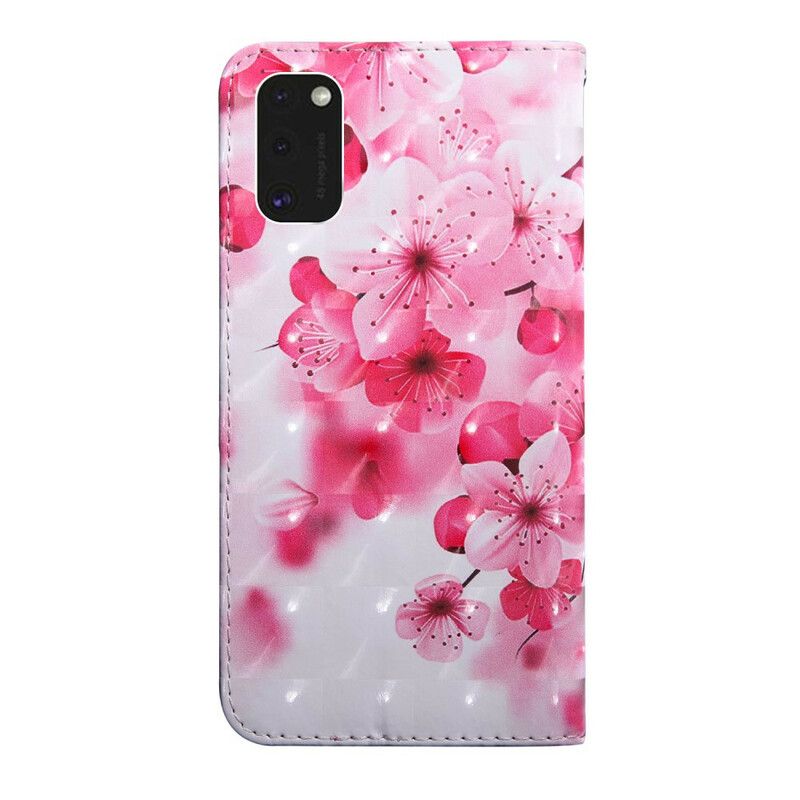 Lærdeksel Til Samsung Galaxy S21 5G Rosa Blomster