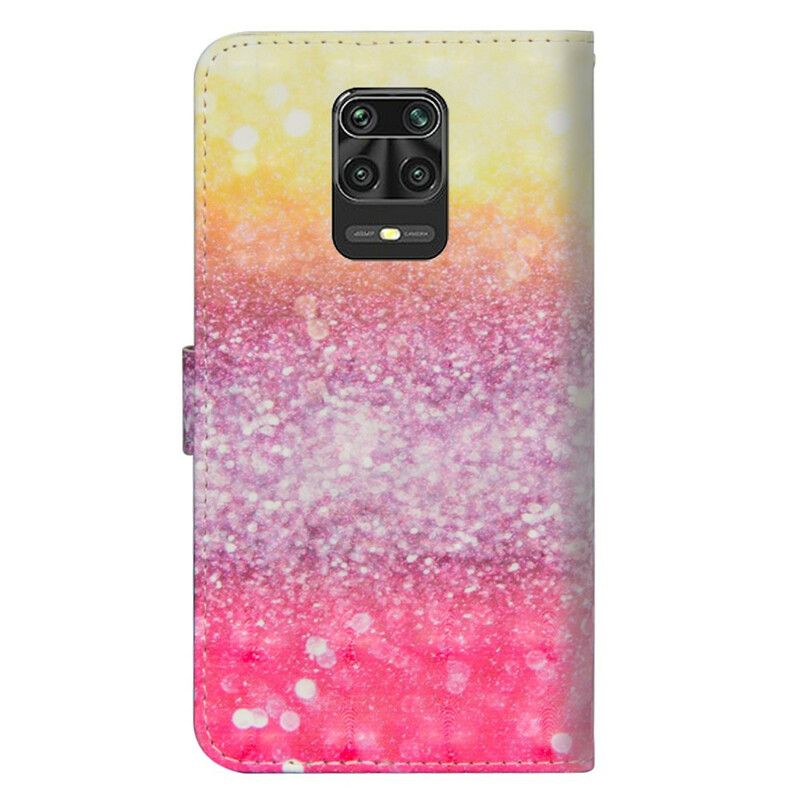 Folio Deksel Til Xiaomi Redmi Note 9S / Note 9 Pro Glittergradient
