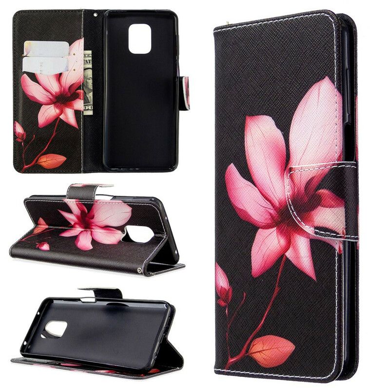 Folio Deksel Til Xiaomi Redmi Note 9S / Note 9 Pro Rosa Blomst
