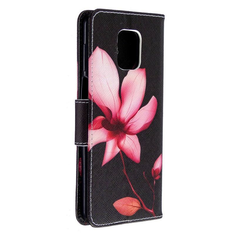 Folio Deksel Til Xiaomi Redmi Note 9S / Note 9 Pro Rosa Blomst