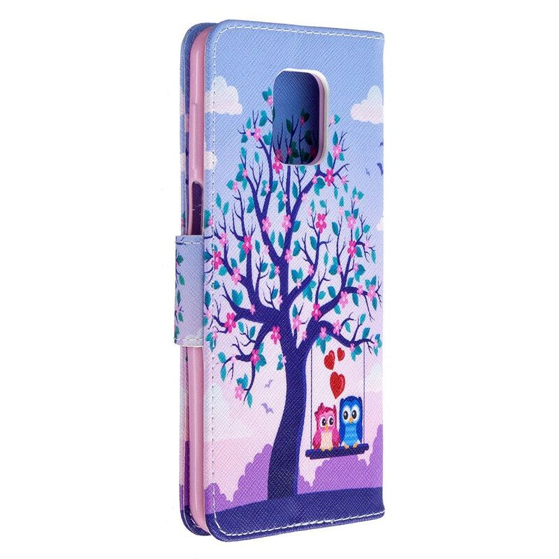 Folio Deksel Til Xiaomi Redmi Note 9S / Note 9 Pro Ugler På Husken