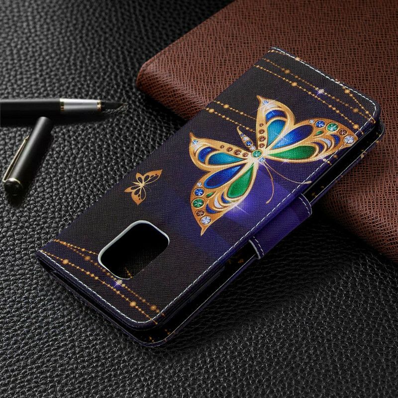 Folio Deksel Til Xiaomi Redmi Note 9S / Note 9 Pro Utrolige Sommerfugler