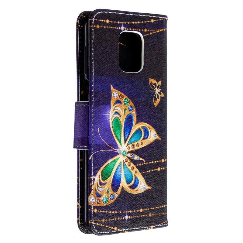 Folio Deksel Til Xiaomi Redmi Note 9S / Note 9 Pro Utrolige Sommerfugler
