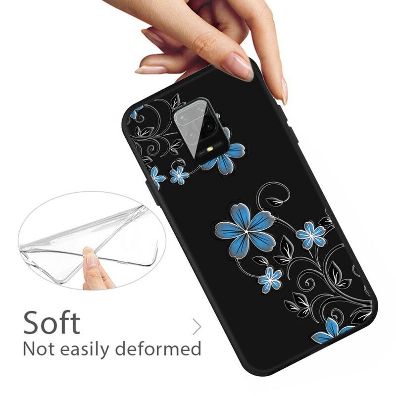 Mobildeksel Til Xiaomi Redmi Note 9S / Note 9 Pro Blå Blomster
