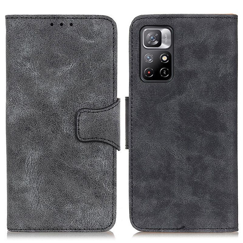 Lærdeksel Til Poco M4 Pro 5G Vintage Split Leather