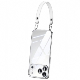 Deksel iPhone 17 Pro Gjennomsiktig Med Håndleddsstropp Beskyttelse Deksel