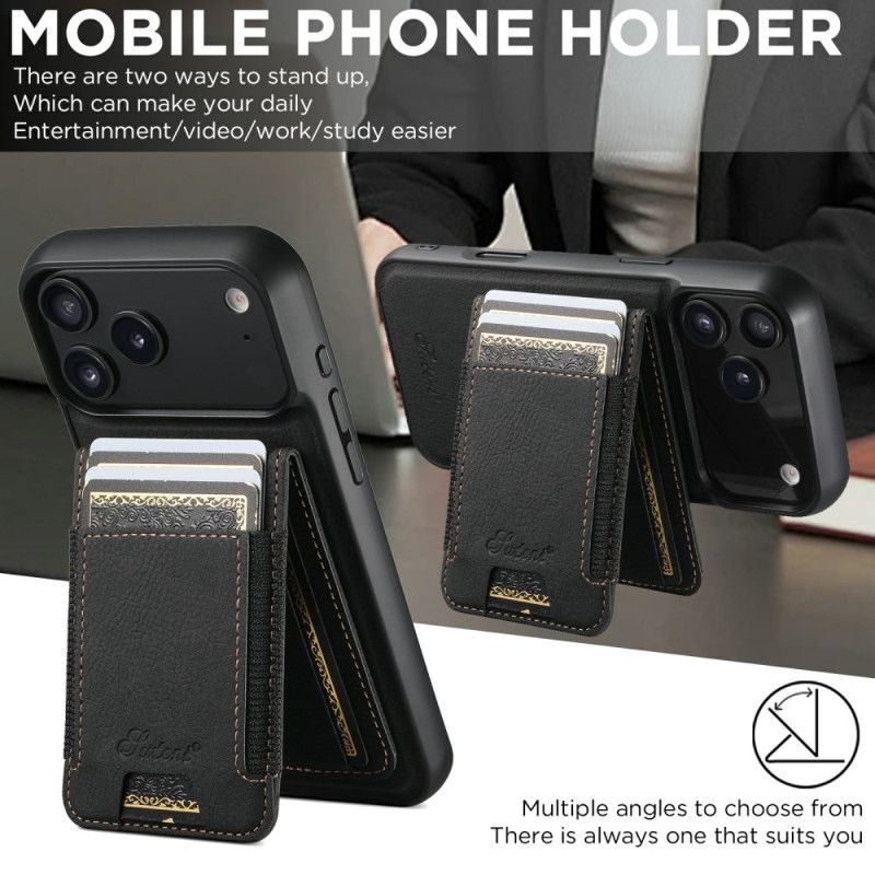 Deksel iPhone 17 Pro Magsafe 2-i-1 Avtakbar Kortholder Beskyttelse Deksel