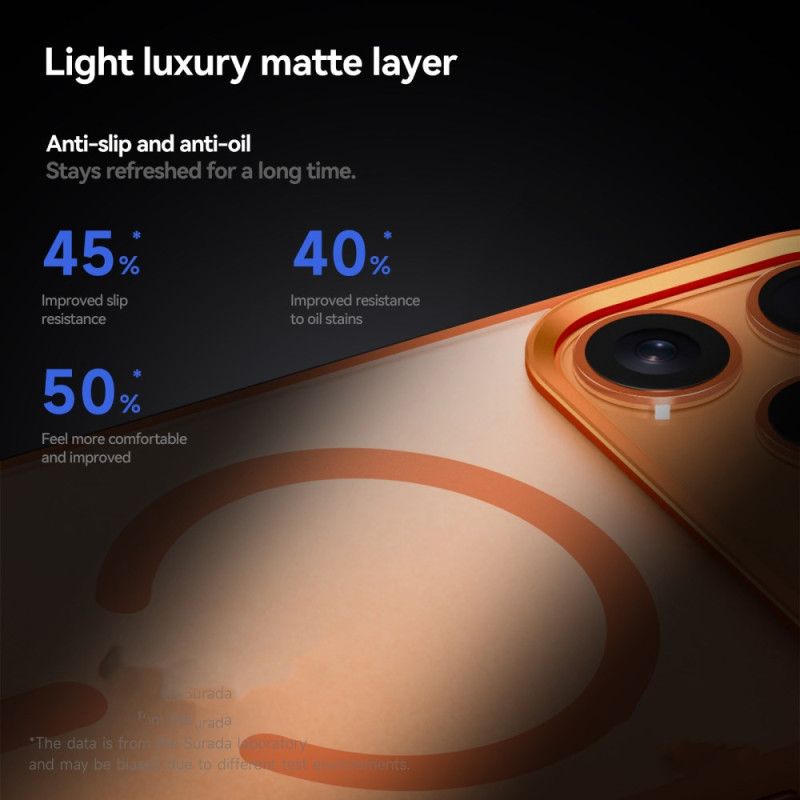 Deksel iPhone 17 Pro Magsafe-kompatibel Halvgjennomsiktig