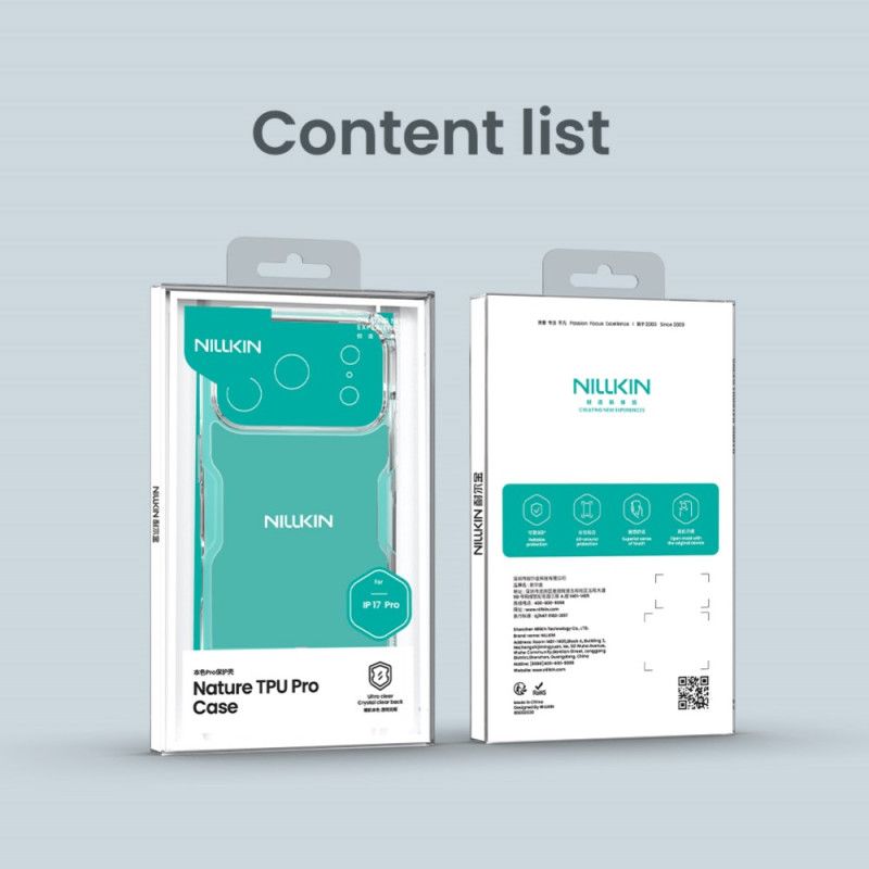 Deksel iPhone 17 Pro Mobildeksel Nature Pro-serien Nillkin