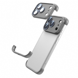 Deksel iPhone 17 Pro Rammeløs Med Hjørnebeskyttelse Og Integrert Linse Beskyttelse Deksel