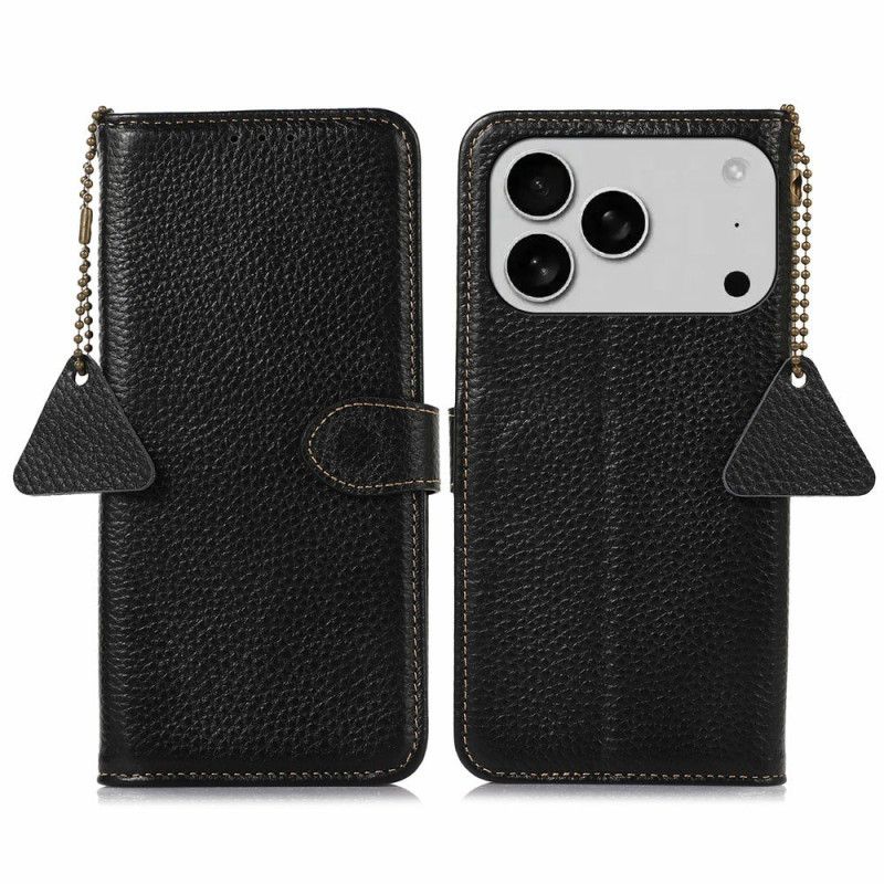 Folio Deksel iPhone 17 Pro Rfid-blokkerende Teksturert Skinn Beskyttelse Deksel