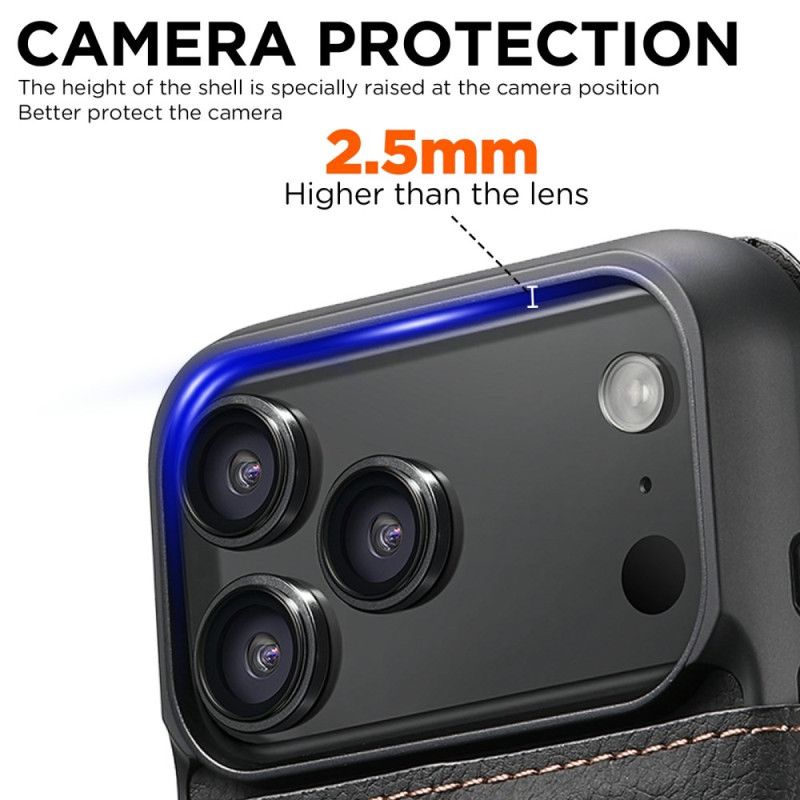 Folio Deksel Til iPhone 17 Pro Magsafe-kompatibelt Avtakbart Etui