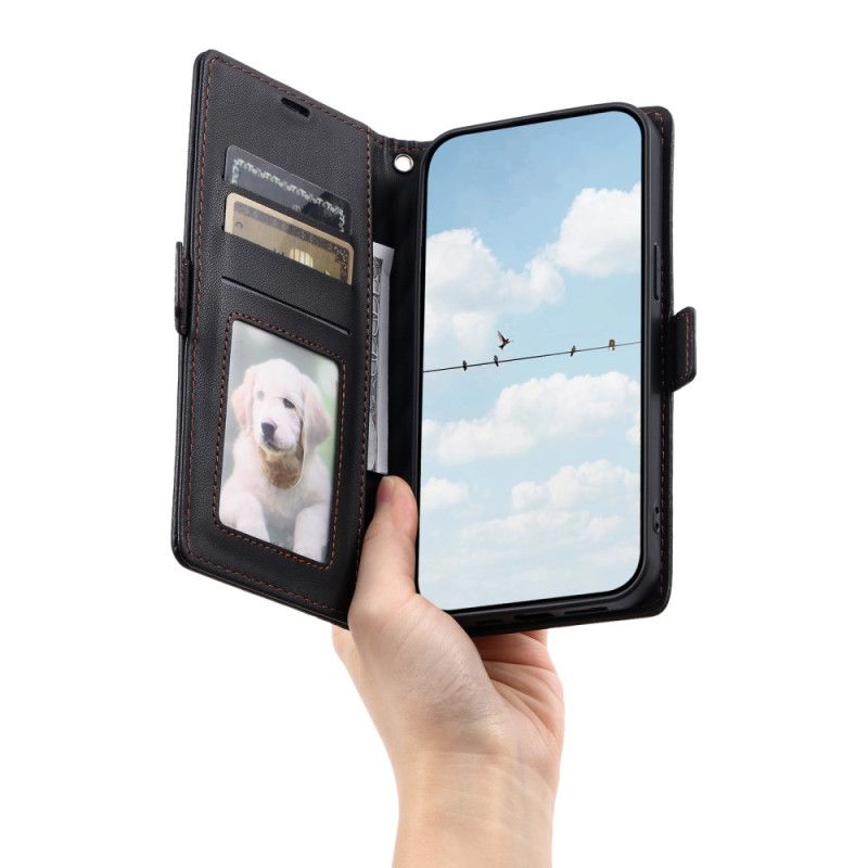 Lærdeksel Folio Deksel iPhone 17 Pro Vattert