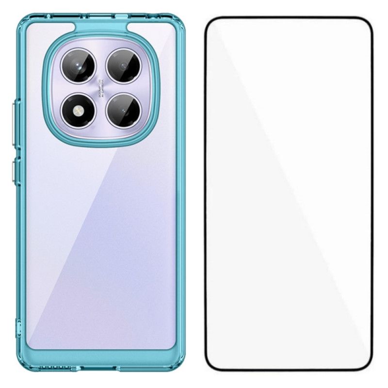 Deksel Xiaomi Redmi Note 14 Pro 4g Hybrid Med Skjermbeskytter I Herdet Glass Beskyttelse Deksel