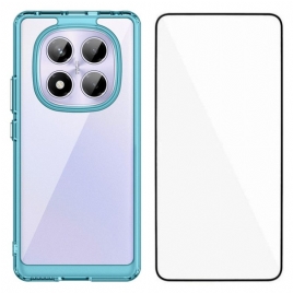 Deksel Xiaomi Redmi Note 14 Pro 4g Hybrid Med Skjermbeskytter I Herdet Glass Beskyttelse Deksel