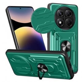 Deksel Xiaomi Redmi Note 14 Pro 4g Ultramotstandsdyktig Med Stativ Og Linsebeskytter Beskyttelse Deksel