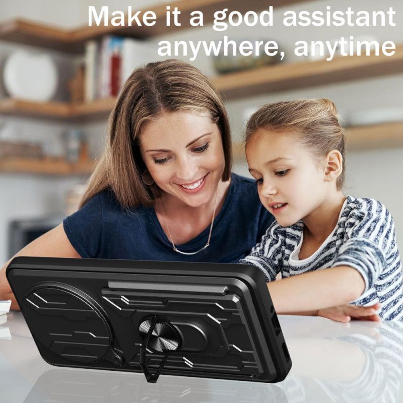 Deksel Xiaomi Redmi Note 14 Pro 4g Ultramotstandsdyktig Med Stativ Og Linsebeskytter Beskyttelse Deksel