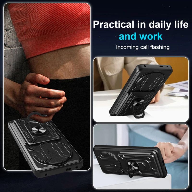 Deksel Xiaomi Redmi Note 14 Pro 4g Ultramotstandsdyktig Med Stativ Og Linsebeskytter Beskyttelse Deksel