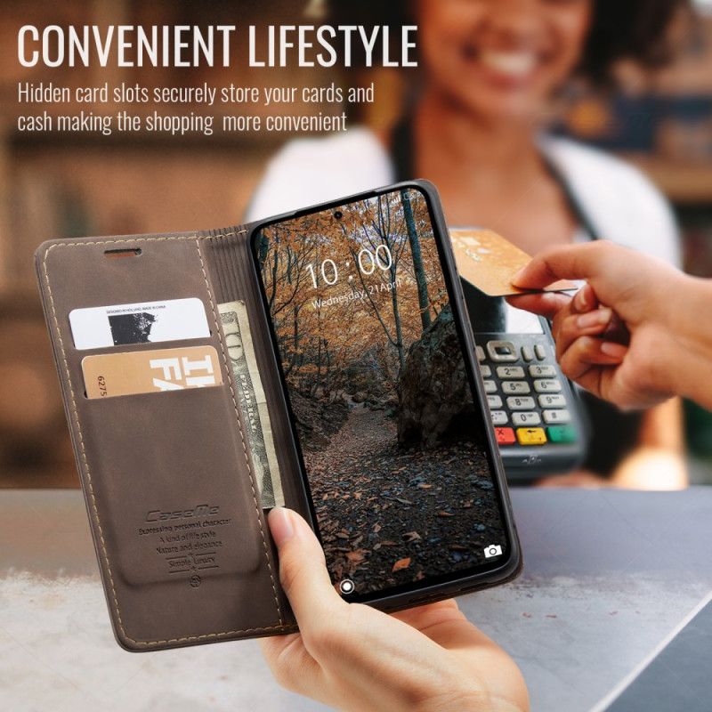 Folio Deksel Lær Xiaomi Redmi Note 14 Pro 4g Mobildeksel Kaseme