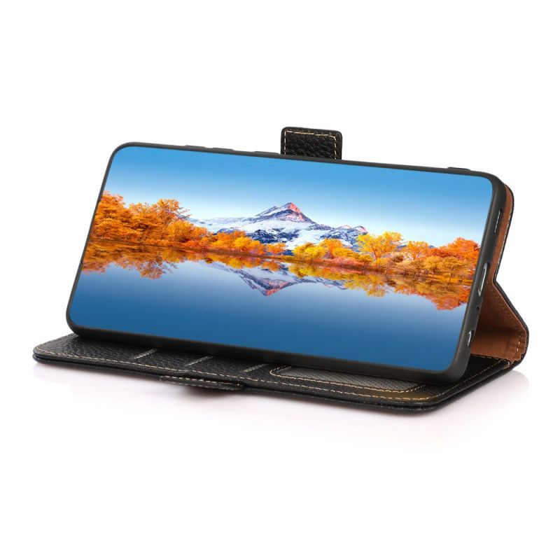 Folio Deksel Til Xiaomi Redmi Note 14 Pro 4g Ekte Skinn Khazneh