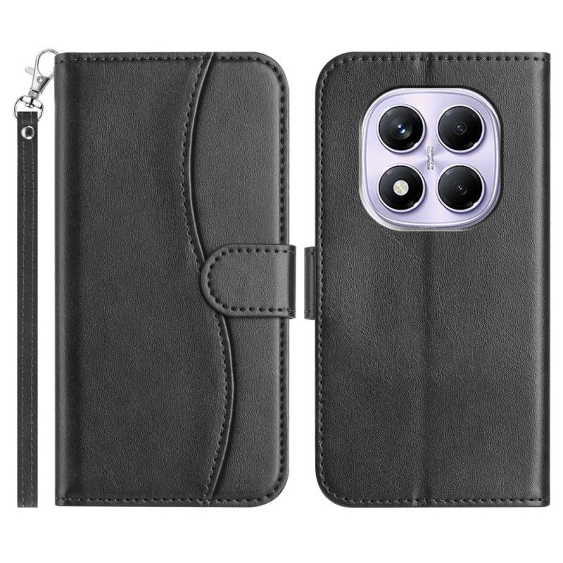 Folio Deksel Til Xiaomi Redmi Note 14 Pro 4g S-design Med Stropp