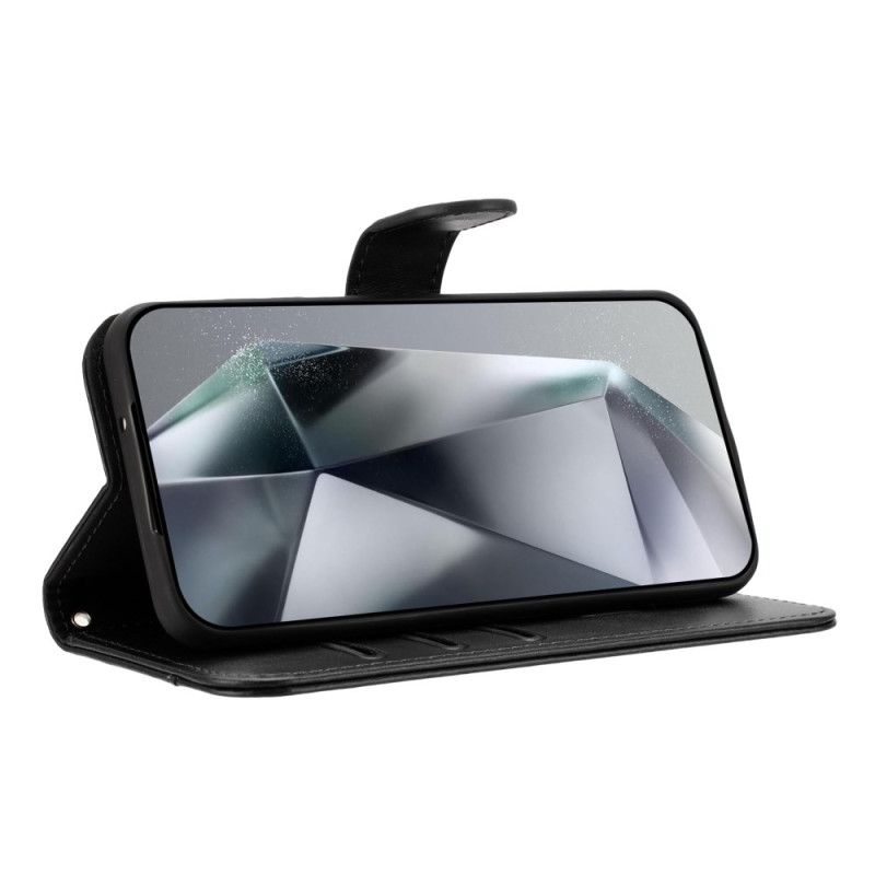 Folio Deksel Til Xiaomi Redmi Note 14 Pro 4g S-design Med Stropp