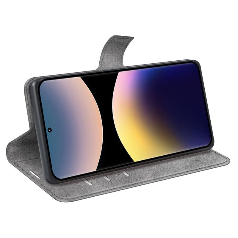 Folio Deksel Til Xiaomi Redmi Note 14 Pro 4g Skinnstil