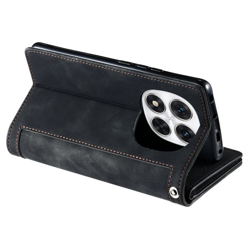 Folio Deksel Xiaomi Redmi Note 14 Pro 4g 9 Kortholdere Med Stropp Beskyttelse Deksel