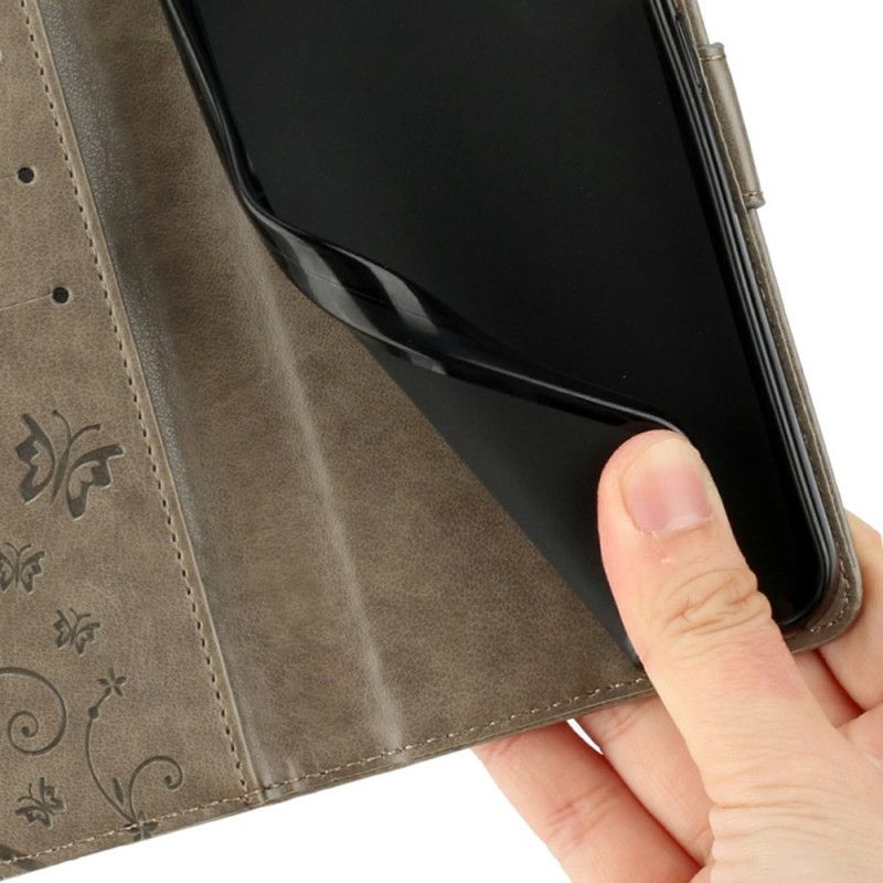 Folio Deksel Xiaomi Redmi Note 14 Pro 4g Blomsterdekorasjoner Beskyttelse Deksel