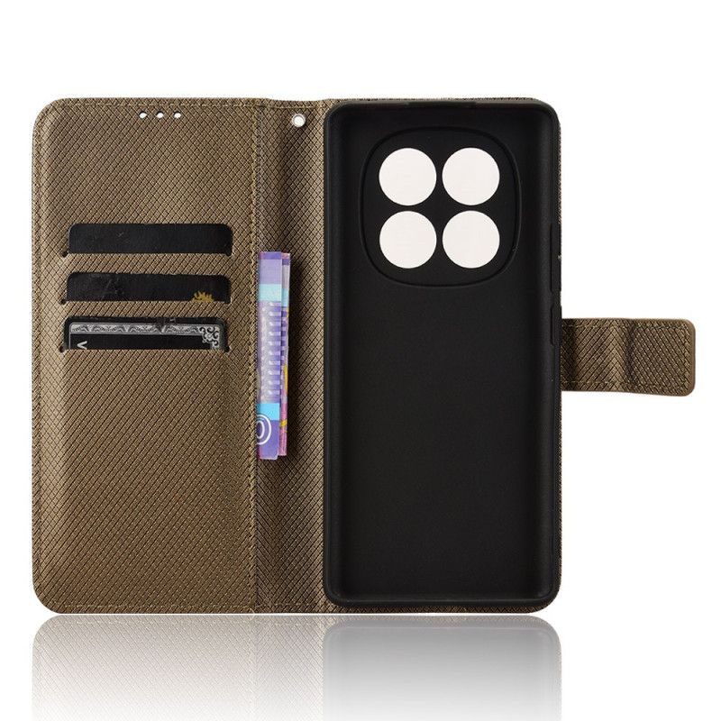 Folio Deksel Xiaomi Redmi Note 14 Pro 4g Diamanttekstur