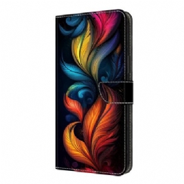 Folio Deksel Xiaomi Redmi Note 14 Pro 4g Fargerike Fjær
