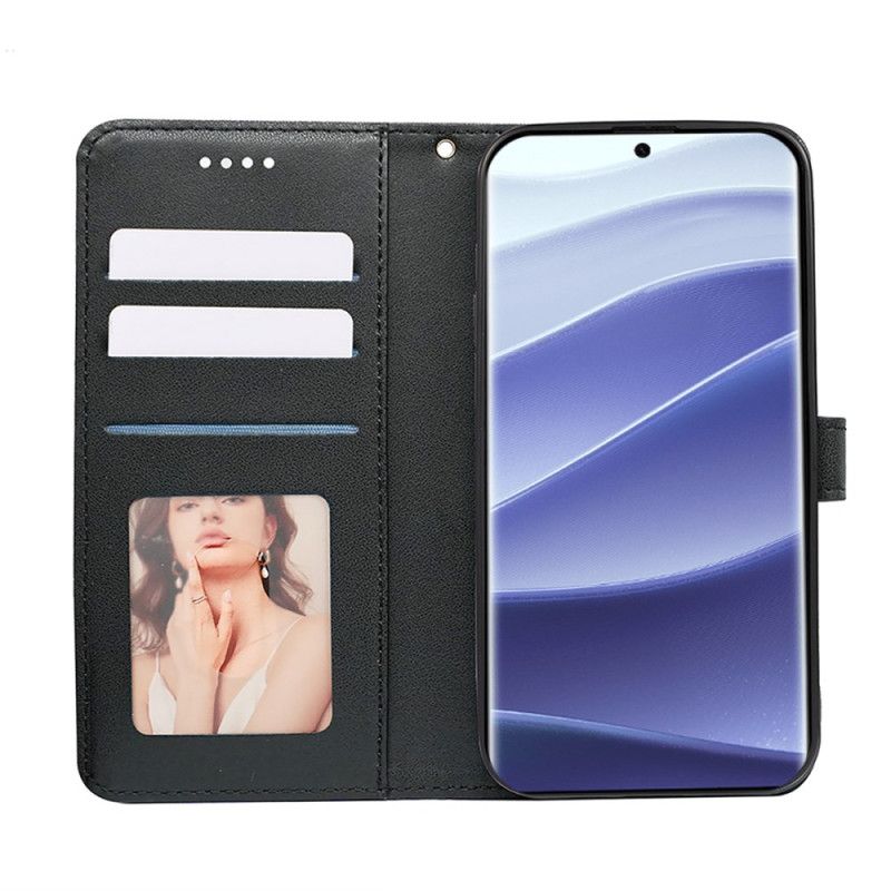 Folio Deksel Xiaomi Redmi Note 14 Pro 4g Kubekant Og Stropp