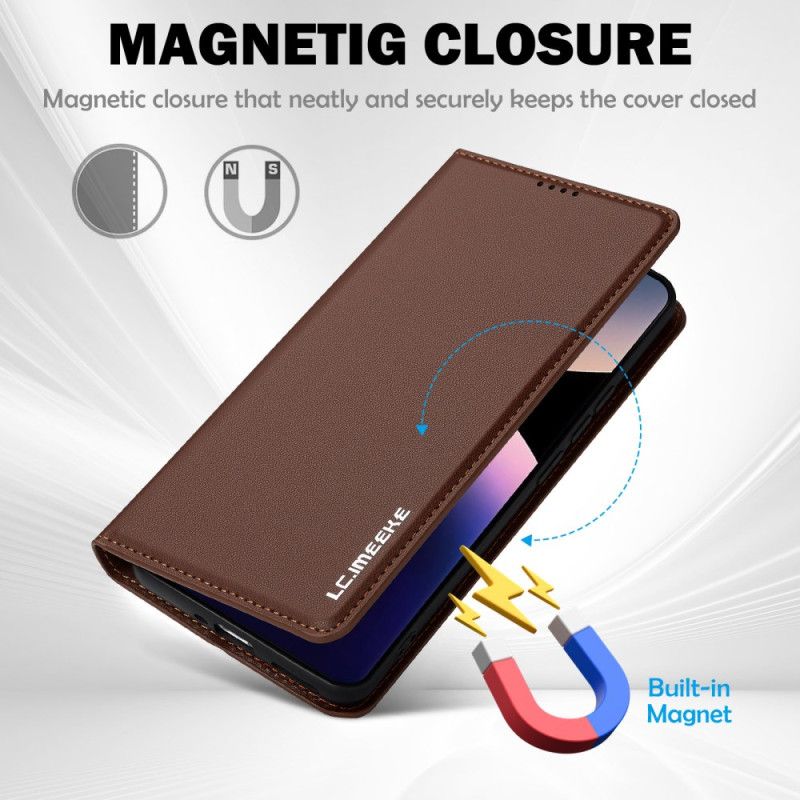 Folio Deksel Xiaomi Redmi Note 14 Pro 4g Lc.imeeke Beskyttelse Deksel