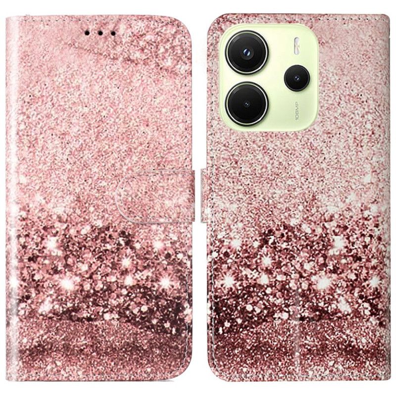 Folio Deksel Xiaomi Redmi Note 14 Pro 4g Rosegull Marmor