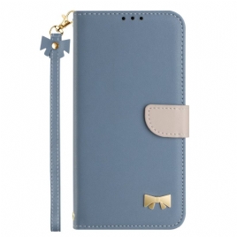 Folio Deksel Xiaomi Redmi Note 14 Pro 4g Sløyfe Med Stropp