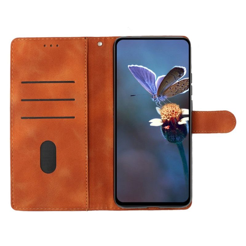Lærdeksel Folio Deksel Xiaomi Redmi Note 14 Pro 4g Blomster- Og Sommerfugldesign