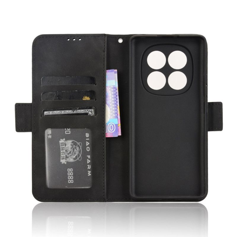 Lærdeksel Folio Deksel Xiaomi Redmi Note 14 Pro 4g Mobildeksel Kortholder For Flere Kort