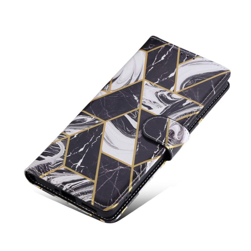 Lærdeksel Folio Deksel Xiaomi Redmi Note 14 Pro 4g Mobildeksel Marmoreffekt